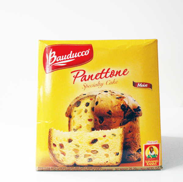 Bauducco yellow boxed panettone.