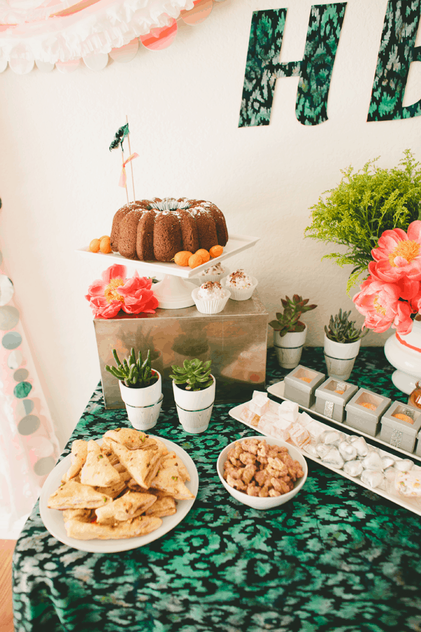 succulent favors with faux bois wraps