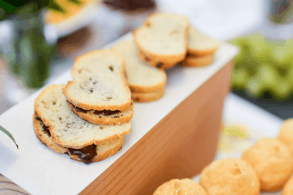 Chocolate sandwich snacks on a white surface.