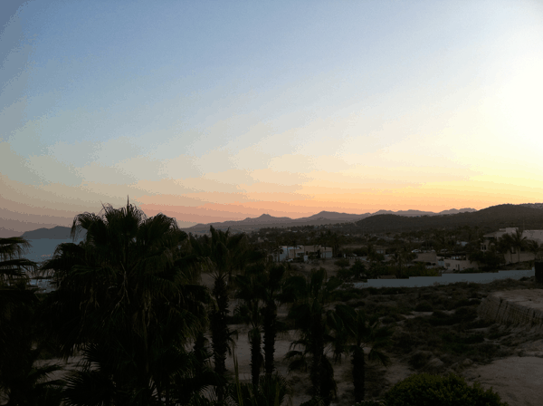 sunset in los cabos