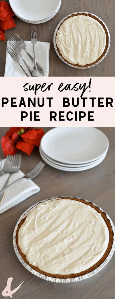 Easy no bake frozen peanut butter pie recipe