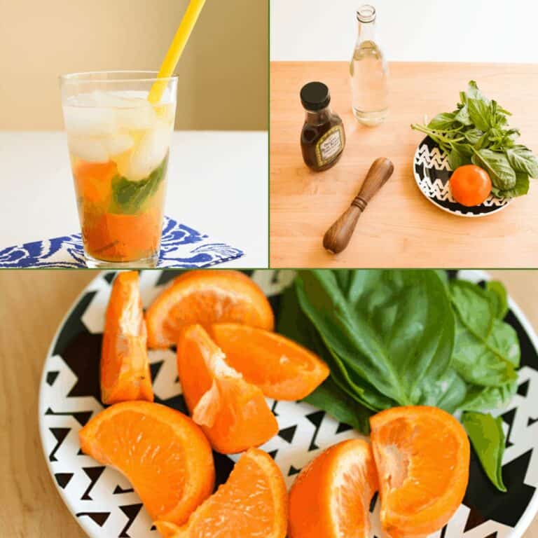 Muddled Tangerine Infused Herb Water Recipe