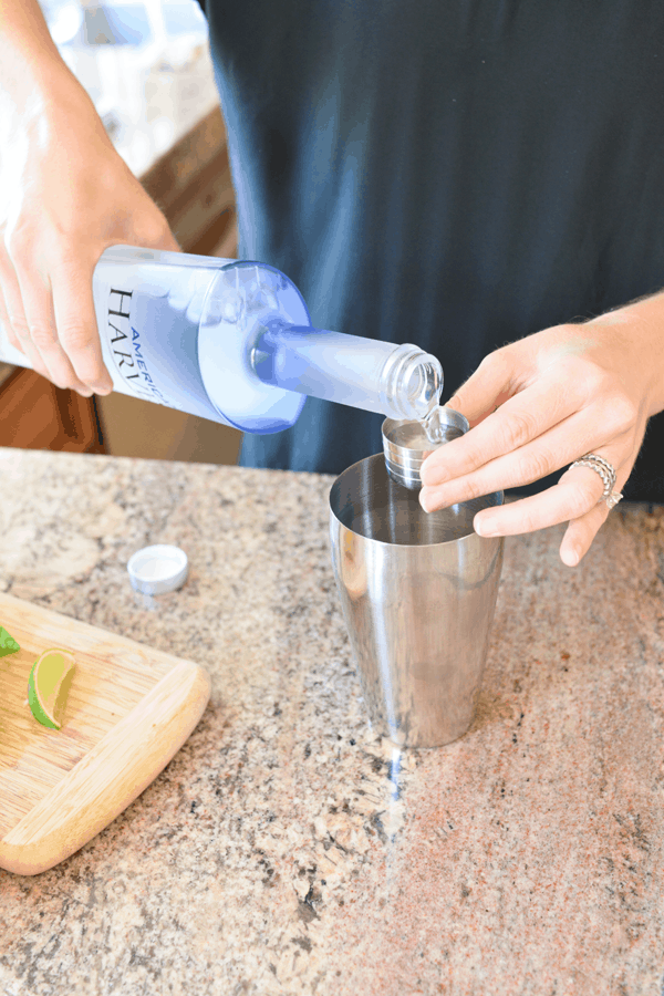 Make this cucumber basil martini with vodka for your next party! 