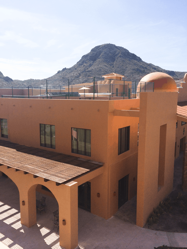 Sabila spa with rooftop tennis at Villa del Palmar Loreto. 