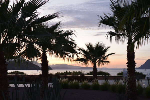 Gorgeous sunsets at Villa del Palmar Loreto. 