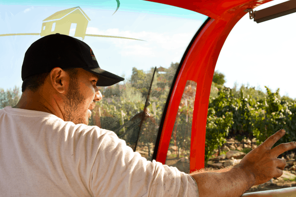 Damian Doffo gave us a tour of the Doffo Winery vineyards. #temecula