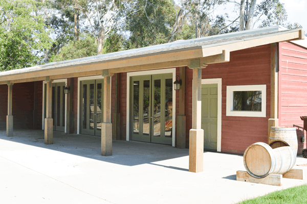 Event space at Lorimar Winery, Temecula. 