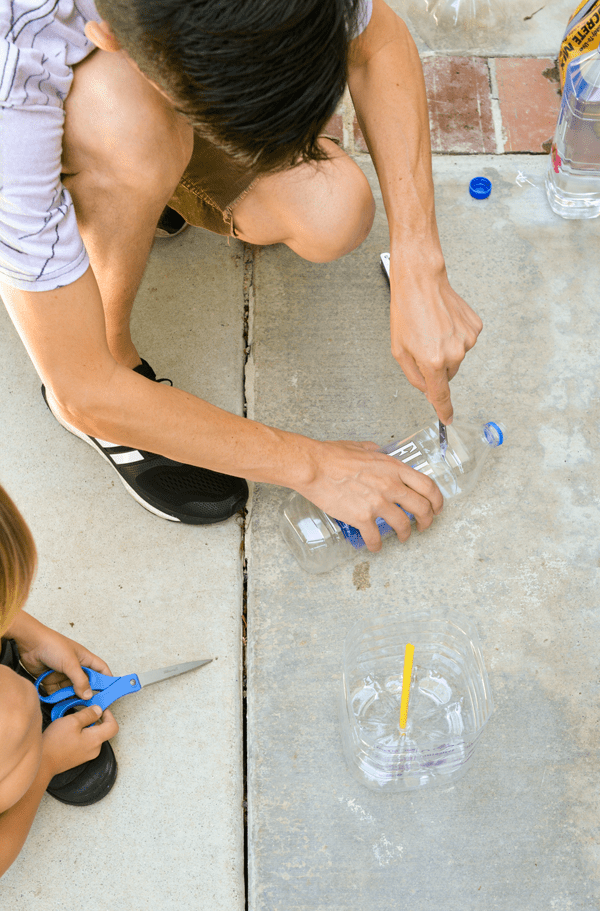 DIY concrete vase or planter. It is something your family can make together! #StreamTeam