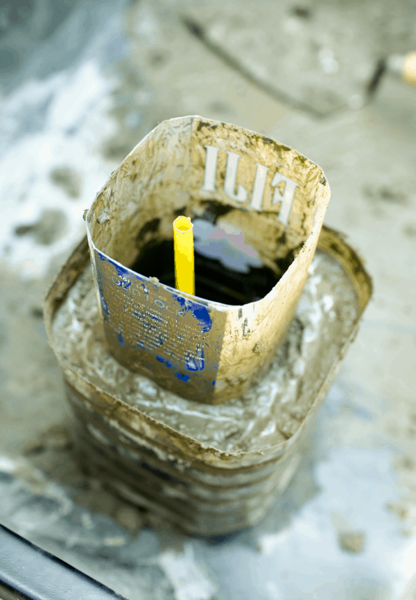 DIY concrete vase or planter. It is something your family can make together! #StreamTeam