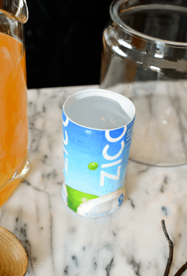 Making an easy ice block for punch.