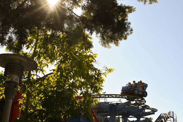 The roller coasters at Legoland are so much fun!