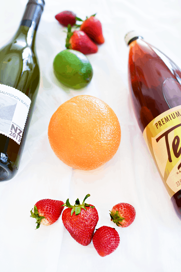 White wine and tea make the perfect sangria recipe. 