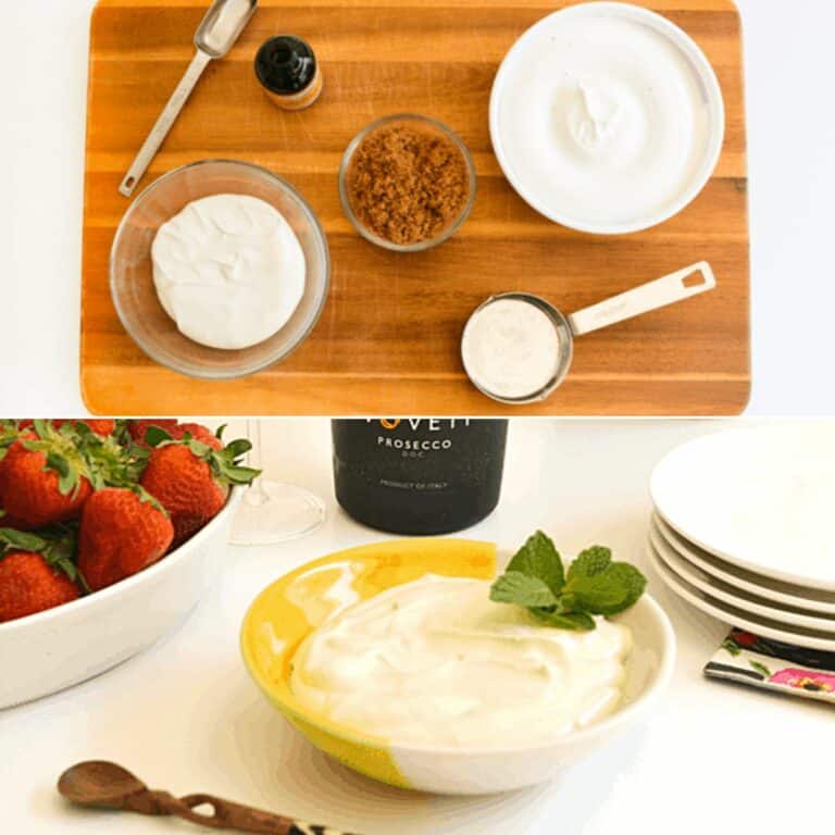 Easy Strawberries Romanoff Dip Recipe