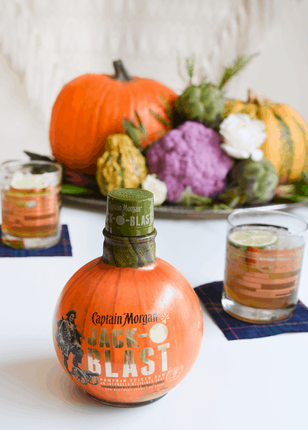 Best ever Pumpkin Mule Recipe with Captain Morgan Jack o Blast spiced pumpkin rum. 