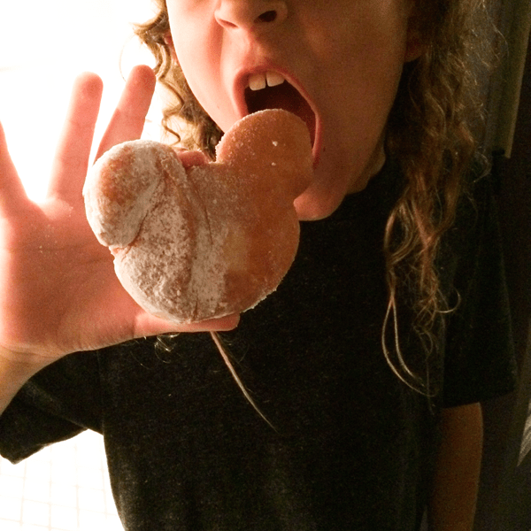 Know what food you want to try before you go to Disneyland. Make sure you get the items, like these Mickey beignets that you can't get anywhere else! 