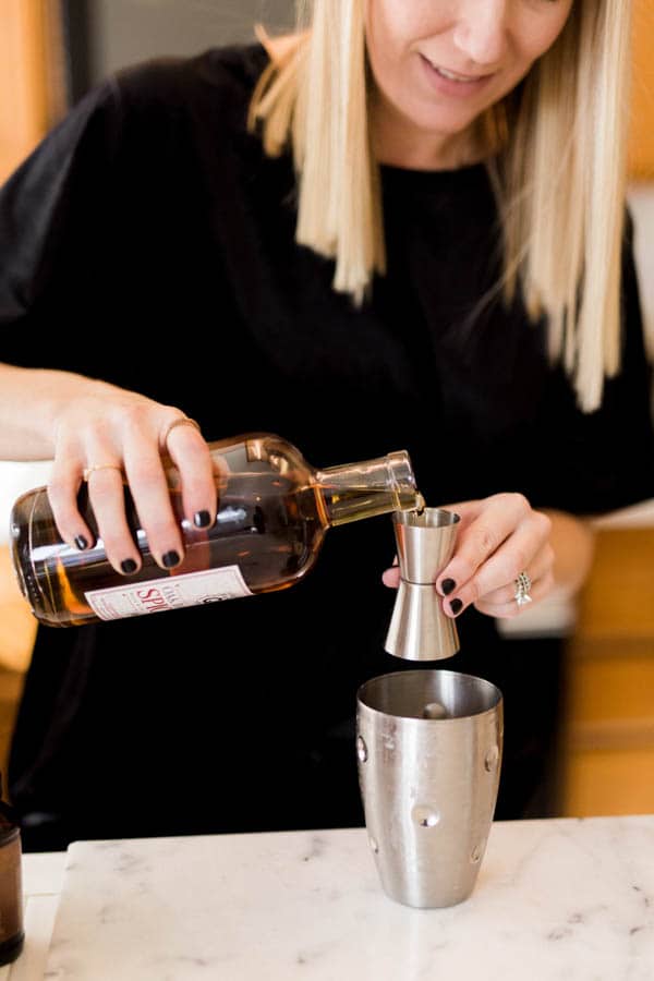 Milk Punch Recipe that is non-dairy and made with bourbon and rum.