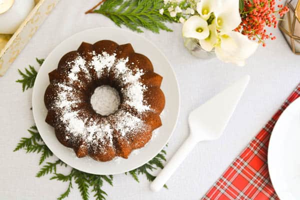 This finished wine cake is one of my favorite delicious dessert ideas