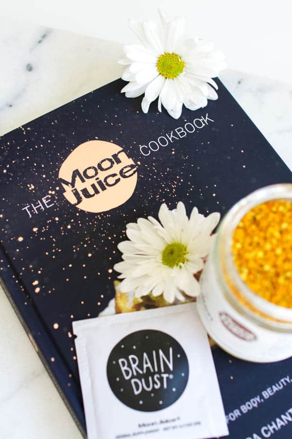 Moon Juice Cookbook and supplements for holistic wellness.