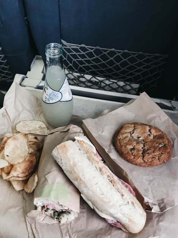 Lunch from Helena Ave Bakery.