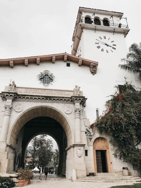 The Santa Barbara Courthouse.