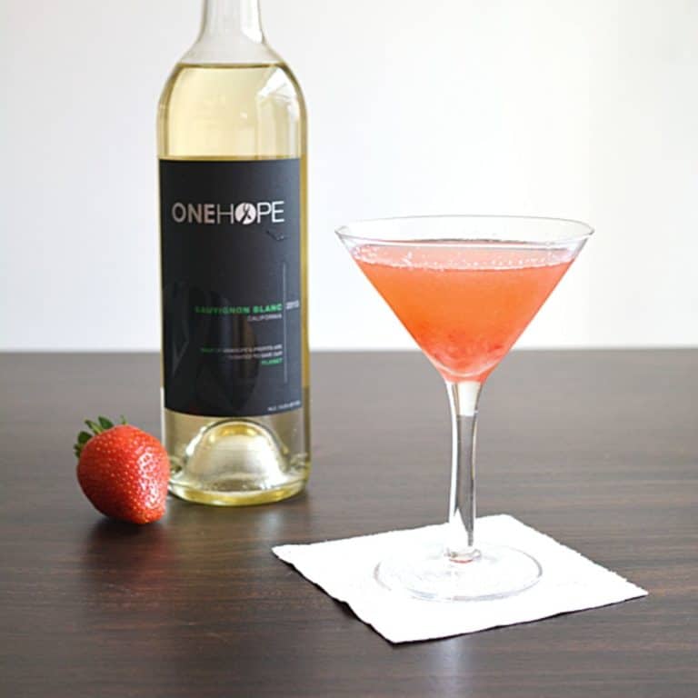 Strawberry Sauvignon Blanc Martini Recipe