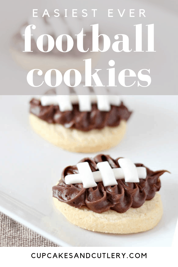 easiest ever decorated football cookies