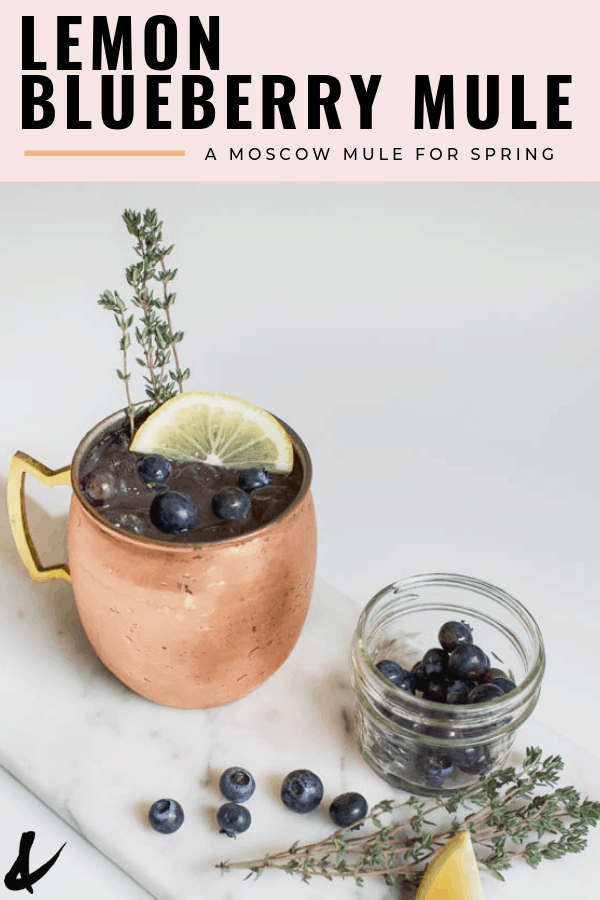 blueberry lemon mule for spring