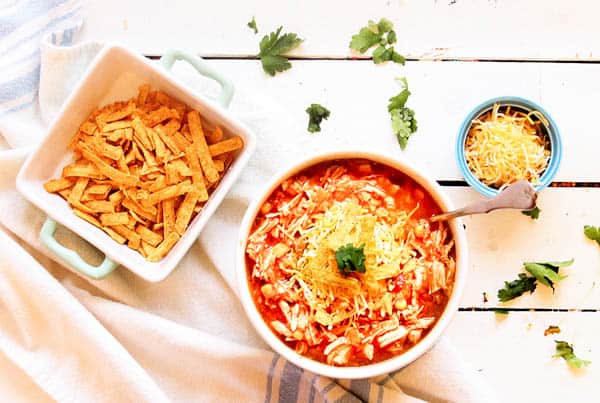 Easy Instant Pot Chicken Tortilla Soup