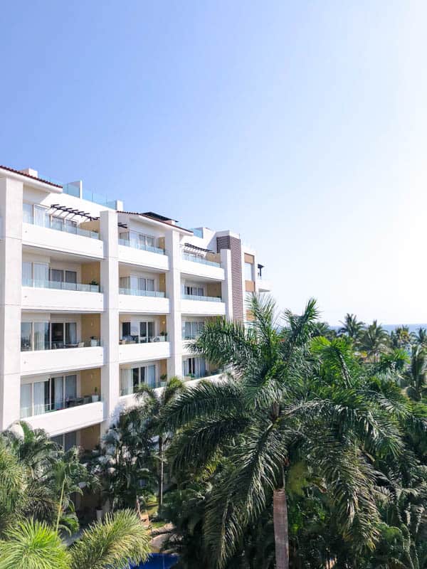 Exterior of Marival Distinct Residences in Nuevo Vallarta.