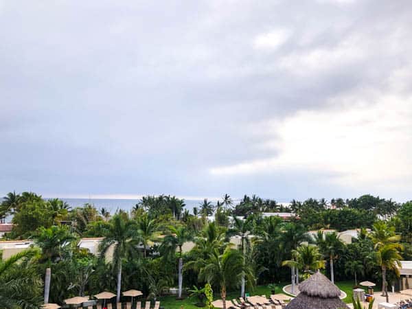 Ocean view from a room at marival distinct.