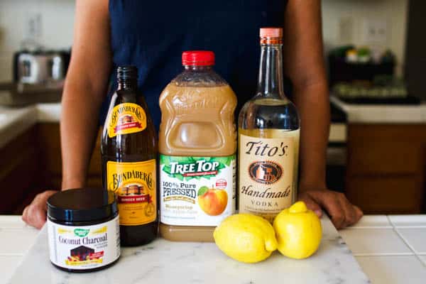 Ingredients for Vodka Halloween Punch