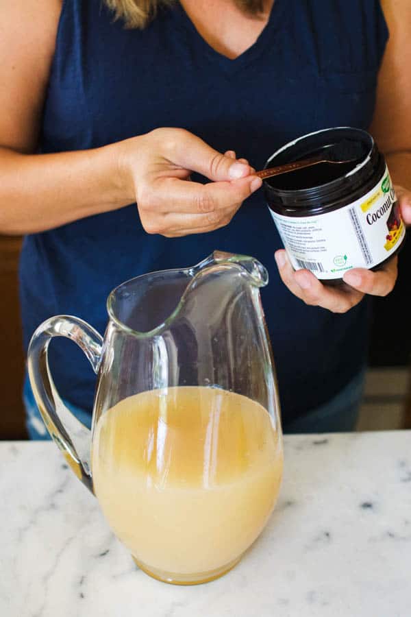 Adding activated charcoal to vodka punch recipe for Halloween.