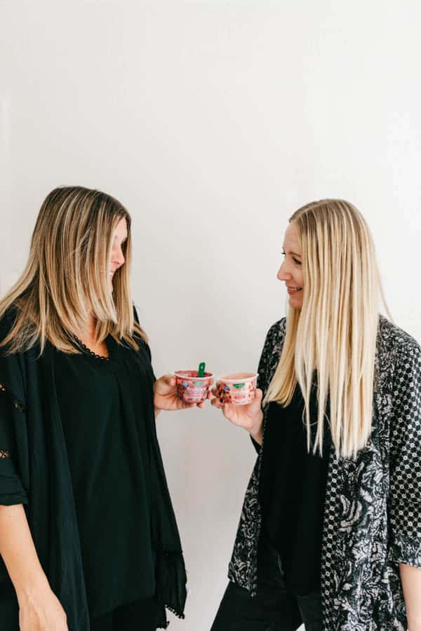 friends enjoying a snack together