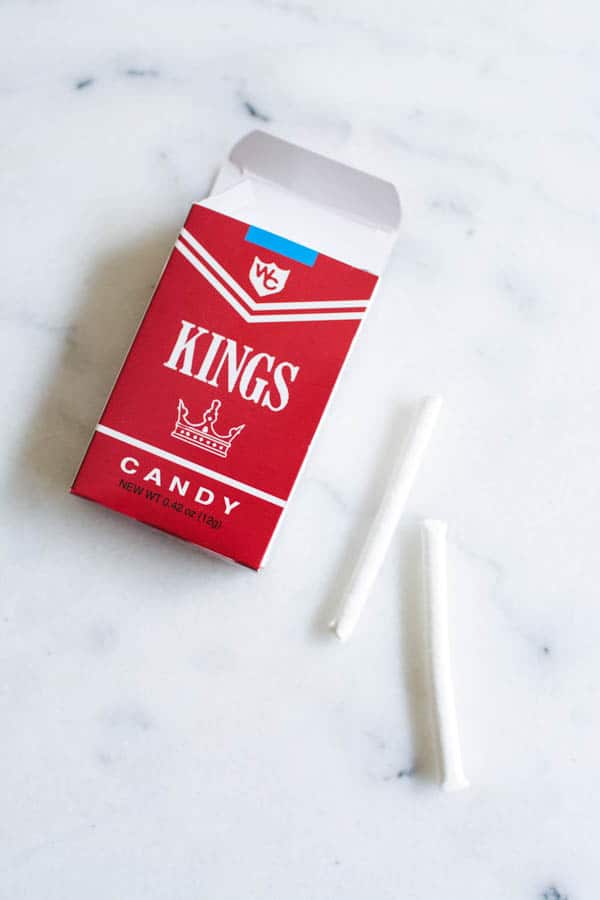 A package of candy cigarettes.