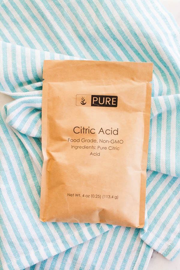 A package of citric acid for making homemade fun dip.