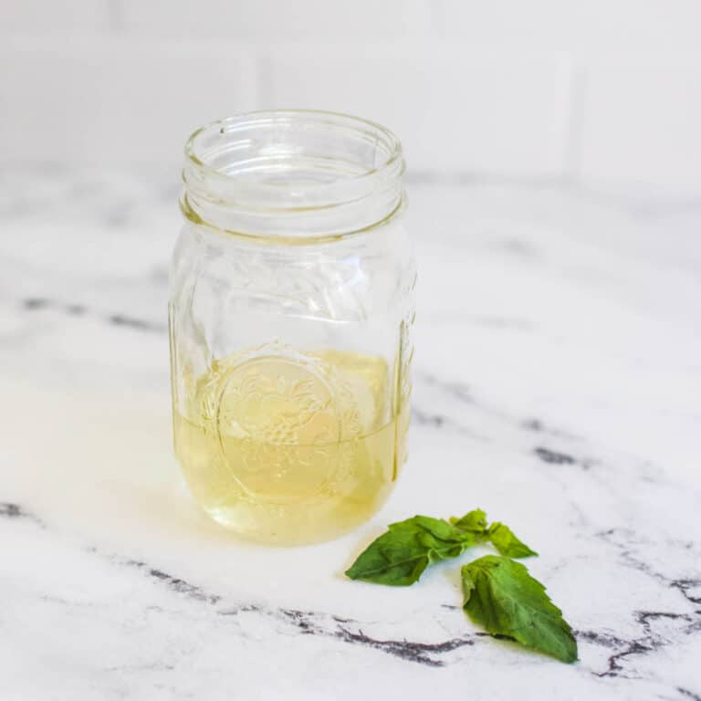 Basil Simple Syrup Recipe for Cocktails