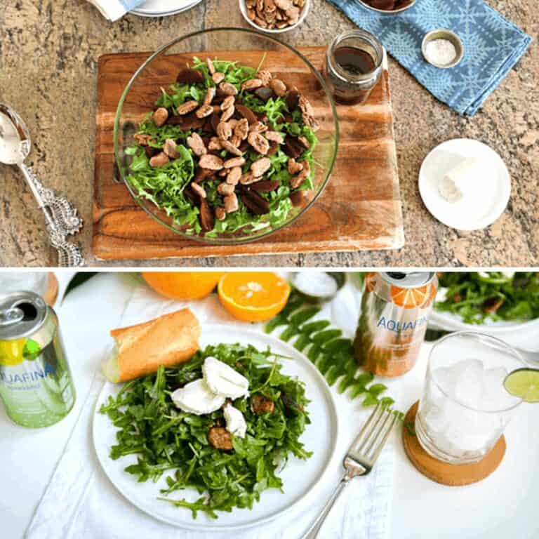 Beet Goat Cheese Arugula Salad Recipe [Lunch for Friends]