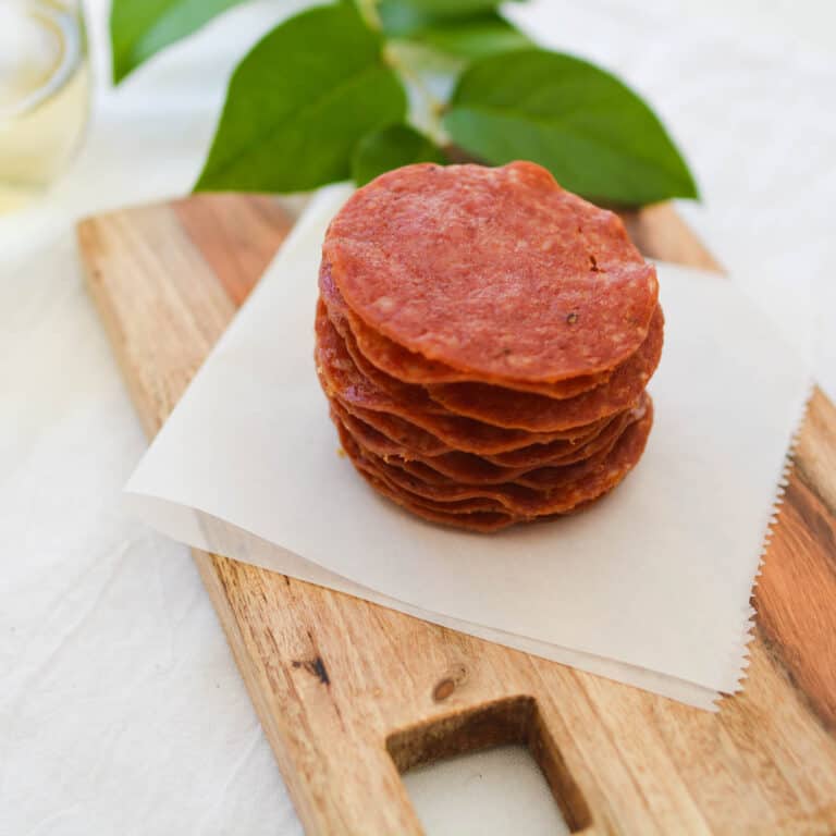 Baked Salami Chips Party Appetizer Recipe