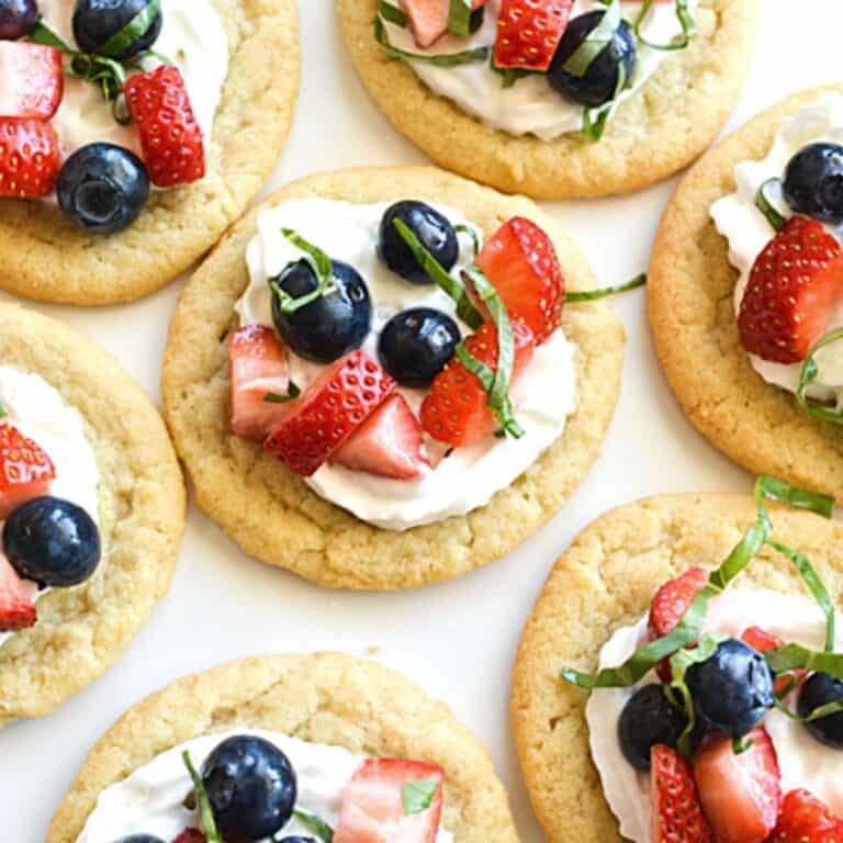 Fruit Bruschetta Sugar Cookies