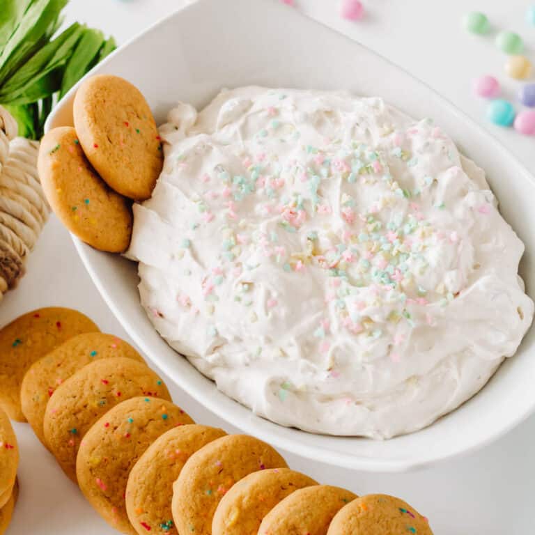 Cake Mix and Cream Cheese Dessert Dip Recipe for Easter