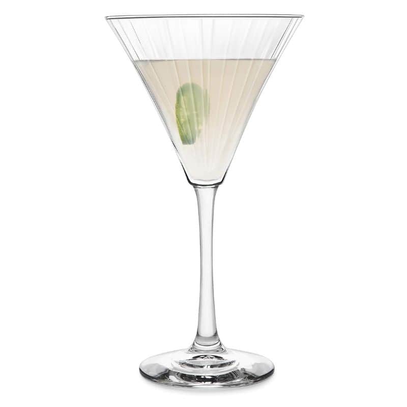 Libbey martini glass on white background